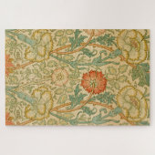 Roze en Roos van William Morris  Floral Legpuzzel (Horizontaal)