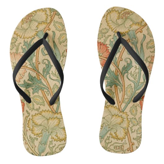 Roze en Roos van William Morris  Floral Teenslippers (Voetbed)