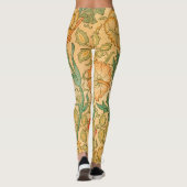 Roze en Roos van William Morris Leggings (Achterkant)