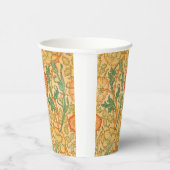 Roze en Roos van William Morris Papieren Bekers (Rechts)