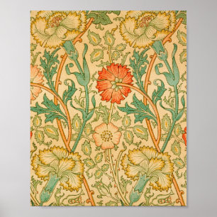 Roze en Roos van William Morris Poster