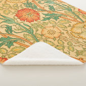 Roze en Roos van William Morris Sherpa Deken (3/4)