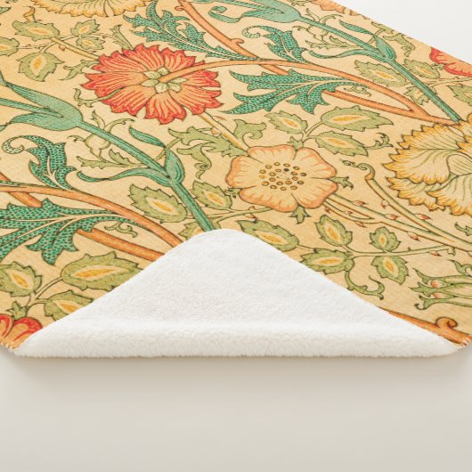 Roze en Roos van William Morris Sherpa Deken (3/4)