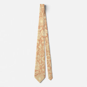 Roze en roos van William Morris, Vintage Bloemen Stropdas
