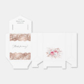 Roze en Roos Vrijgezellenfeest van goudbloemen en  Bedankdoosjes (Uitgevouwen)