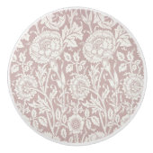 Roze en roos William Morris kunstprint Keramische Knop (Voorkant)
