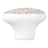 Roze en roos William Morris kunstprint Keramische Knop (Zijkant)
