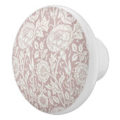 Roze en roos William Morris kunstprint Keramische Knop (Rechts)