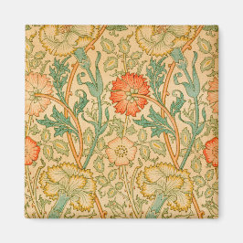Roze en Rosa patroon (van William Morris) Magneet