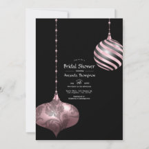 Roze en Roségouden Kerst Bruidsdouche