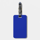 Roze en Royal Blue Bagagelabel (Achterkant verticaal)