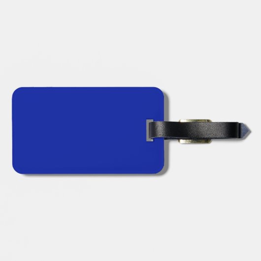 Roze en Royal Blue Bagagelabel (Achterkant horizontaal)