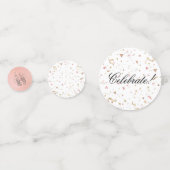 Roze en roze gouden glinsterconfetti confetti (Achterkanten)
