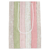 Roze en roze houtkool medium cadeauzakje (Achterkant)