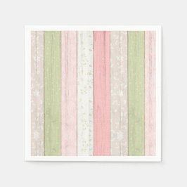 Roze en roze houtkool servet