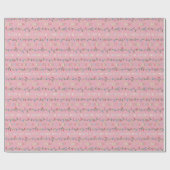 Roze en roze kerstlampjes met fijne snede cadeaupapier (Vlak)