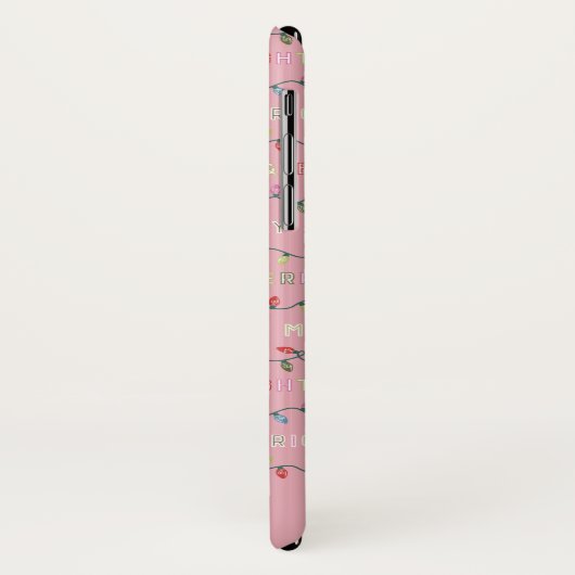 Roze en roze kerstlampjes met fijne snede Case-Mate iPhone case (Achterkant/links)