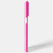 Roze en roze monogram strepen Case-Mate iPhone case (Achterkant / Rechts)