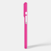 Roze en roze monogramstrepen Case-Mate iPhone case (Achterkant / Links)