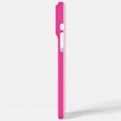 Roze en roze monogramstrepen Case-Mate iPhone case (Achterkant / Links)