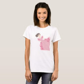 Roze en rozen t-shirt (Voorkant volledig)