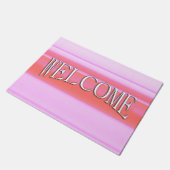 Roze en Rozer Streepdesign Deurmat (Schuin)