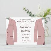Roze en Sage Gay Huwelijksrepetities Kaart (Staand voorkant)