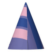 Roze en schaduwen van Paarse strips Feesthoedjes (Achterkant)