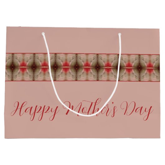 Roze en Schuur Rood Groot Cadeauzakje (Achterkant)