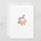 Roze en Silver Kentucky Derby Vrijgezellenfeest Kaart (Achterkant)