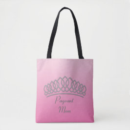 Roze en Silver Tiara Pageant Mam Bag Tote Bag