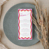 Roze en Sinaasappel Wavy Border Vrijgezellenfeest