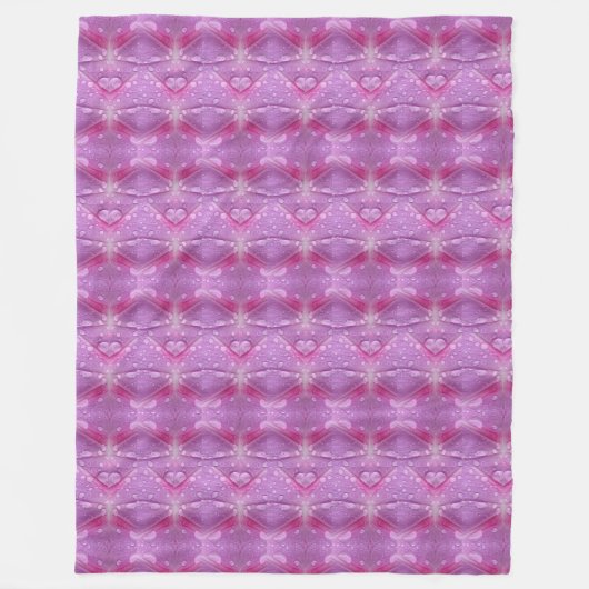 Roze en slijmvlies fleece deken (Voorkant)