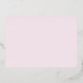 Roze en sloppenwijk Moederdag tot dochter in de we Folie Feestdagenkaart (Achterkant)