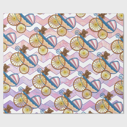 Roze en Stinky Baby Cadeaupapier (Vlak)