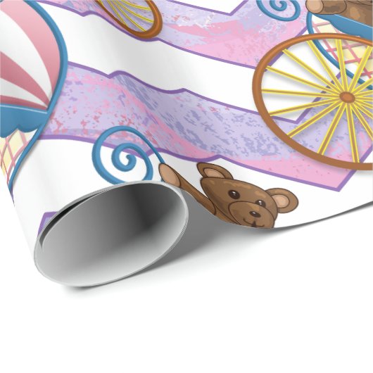 Roze en Stinky Baby Cadeaupapier (Rol Hoek)