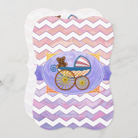 Roze en Stinky Baby Kaart (Voorkant / Achterkant)