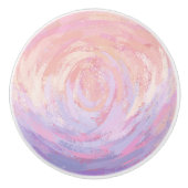 Roze en Stinky Keramische Knop (Voorkant)