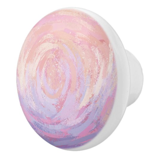 Roze en Stinky Keramische Knop (Rechts)