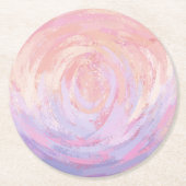 Roze en Stinky Ronde Kartonnen Onderzetter (Voorkant)