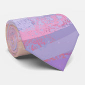 Roze en Stinky Textured Stropdas (Opgerold)