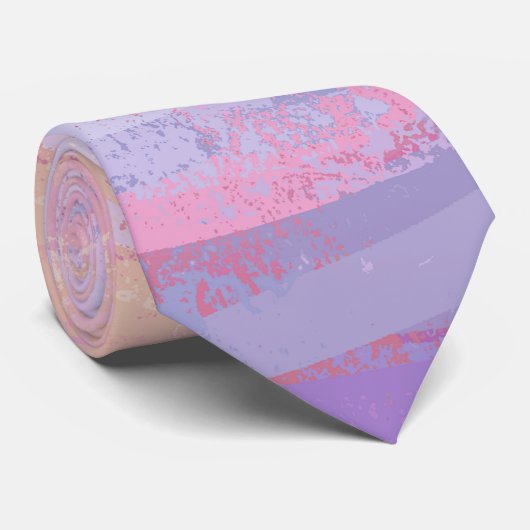 Roze en Stinky Textured Stropdas (Opgerold)