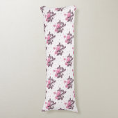 Roze en stoffige paarse rozen. lichaamskussen (Voorkant Verticaal)