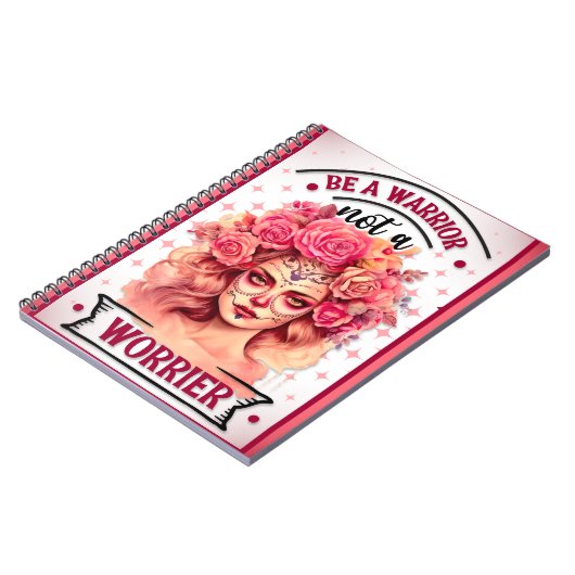 Roze en  Suikerschedel Notitieboek (Linkerzijde)