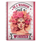 Roze en  Suikerschedel Notitieboek (Voorkant)