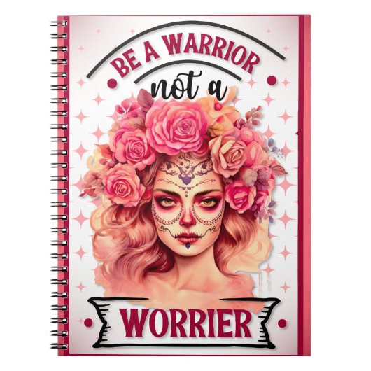 Roze en Suikerschedel Notitieboek (Voorkant)