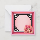 Roze en Suikerschedel Notitiekaartje (Achterkant)