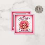 Roze en Suikerschedel Notitiekaartje (Voorkant / Achterkant in situ)