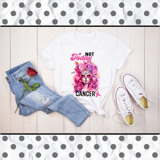 Roze en  Suikerschedel T-shirt