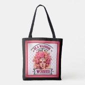 Roze en  Suikerschedel Tote Bag (Achterkant)